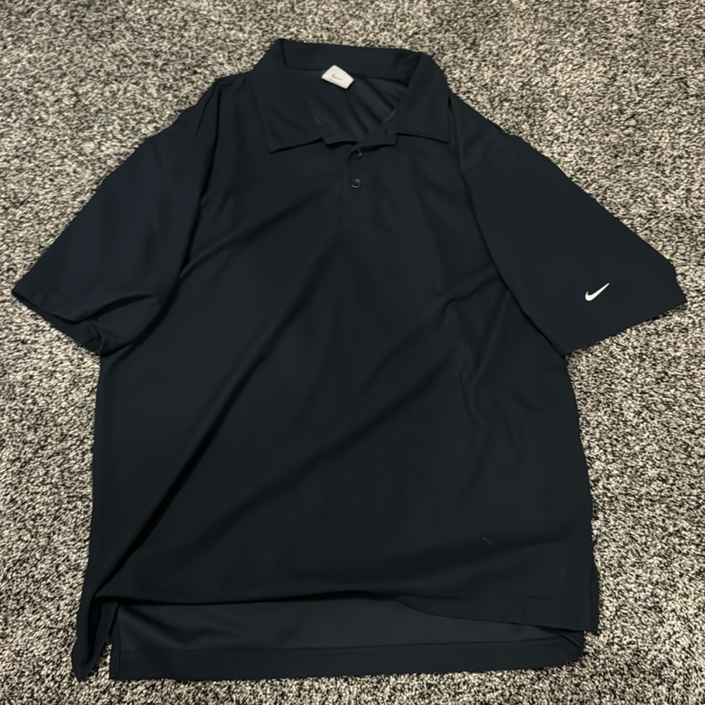 nike polo, black